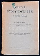 Dr. Augustin - Dr. Jávorka - Giovanni - Dr. Rom: Magyar Gyógynövények, II. Színes Táblák. Bp., 1948, Földművelésügyi Min - Non Classés