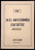 Diesel-vontatójárművek Fenntartása. Konferencia. Székesfehérvár, 1972., Közlekedéstudományi Egyesület Székesfehérvári He - Non Classés