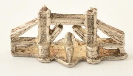 Ezüst(Ag) Tower Bridge, Jelzés Nélkül, 2×1 Cm, Nettó: 2 G - Sonstige & Ohne Zuordnung