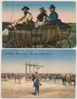 ** * 6 Db RÉGI Magyar Népviseletes Motívum Képeslap / 6 Pre-1945 Hungarian Folklore Motive Postcards - Sin Clasificación