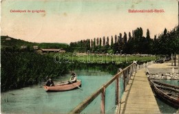 T2/T3 1911 Balatonalmádi-fürdő, Csónakpark és Gyógyház. Fodor Ferencz Kiadása - Sin Clasificación