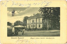 * T3 1911 Barcs, Magyar-Szlavón Kerületi Takarékpénztár, Piac. W. L. Bp. 5008. Schwarcz Adolf Kiadása (kopott Sarkak / W - Sin Clasificación