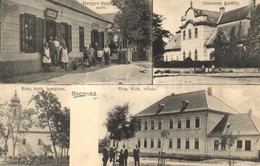 T2/T3 1933 Boconád, Gosztony Kastély, Hangya Fogyasztási Szövetkezet, Tarnamérai Fióküzlet, Római Katolikus Templom és I - Sin Clasificación