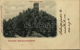 * T2 1902 Bálványosfürdő, Baile Balvanyos (Torja, Turia); Bálványos Vár. Divald / Castle - Non Classés