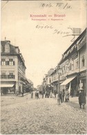 T2/T3 1906 Brassó, Kronstadt, Brasov; Purzengasse / Kapu Utca, Depner, Zeidner üzlete, Providentia Biztosító Társaság Fi - Ohne Zuordnung