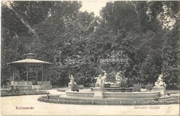 T2 1914 Kolozsvár, Cluj; Sétatér, Szökőkút, Pavilon / Promenade, Pavilion, Fountain - Ohne Zuordnung