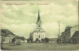 T2/T3 1913 Magyarlápos, Oláhlápos, Targu Lapus; Fő Tér, Református Templom. Teitelbaum S. L. Kiadása / Main Square, Calv - Sin Clasificación