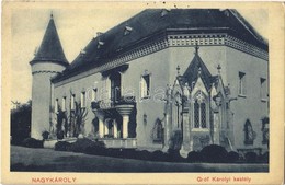 T2/T3 1911 Nagykároly, Carei; Gróf Károlyi Kastély / Castle (EK) - Ohne Zuordnung