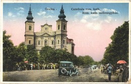 T2/T3 Nagyvárad, Oradea; Római Katolikus Székesegyház, Autók / Cathedral, Automobiles + '1940 Nagyvárad Visszatért' So.  - Ohne Zuordnung