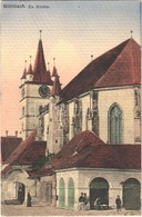 ** T1/T2 Szászsebes, Mühlbach, Sebesul Sasesc, Sebes; Ev. Kirche / Evangélikus Templom, Josef Hientz üzlete. Anna Gross  - Sin Clasificación