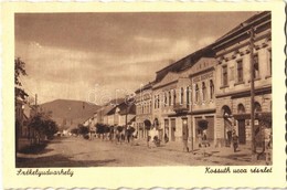 ** T1 Székelyudvarhely, Odorheiu Secuiesc; Kossuth Utca Részlet, Hotel Budapest / Street, Hotel, Foto Weinstock - Ohne Zuordnung