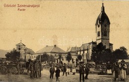 T2 1908 Szinérváralja, Szinyérváralja, Seini; Piac Tér. W.L. (?) 2383. / Market Square - Ohne Zuordnung