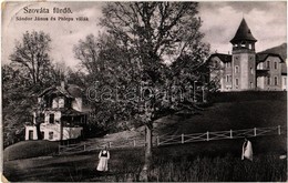 T2/T3 1908 Szováta-fürdő, Baile Sovata; Sándor János és Phleps Villák. Szovátai Fényképész Kiadása / Villas (EK) - Ohne Zuordnung