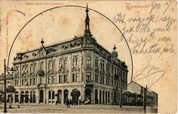 T2/T3 1900 Temesvár, Timisoara; Józsefvárosi Takarékpénztár, Párisi Nagyáruház / Iosefin, Savings Bank, Shop (fl) - Ohne Zuordnung