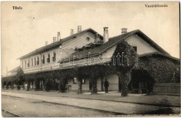 T2 1912 Tövis, Teius, Vasútállomás / Bahnhof / Railway Station - Ohne Zuordnung