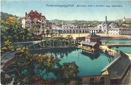 T2/T3 1914 Vízakna, Salzburg, Ocna Sibiului; Bercsényi Sóstó A Kincstári Nagy Szállodával. Takáts Jenő Kiadása / Spa, Sa - Ohne Zuordnung