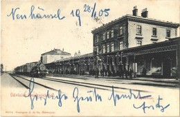 T2 1905 Érsekújvár, Nové Zamky; Vasútállomás. Conlegner J. és Fia / Bahnhof / Railway Station - Sin Clasificación