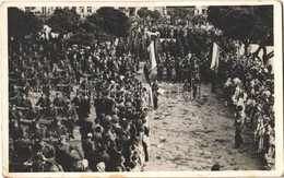 ** T4 1938 Ipolyság, Sahy; Bevonulás / Entry Of The Hungarian Troops (lyuk / Hole) - Sin Clasificación