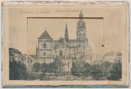 * T3/T4 1905 Kassa, Kosice; Erzsébet Székesegyház. Vastag Leporellolap / Cathedral. Thick Leporellocard (szakadások / Te - Sin Clasificación