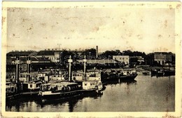 * T2/T3 Komárom, Komárno; Duna és Kikötő, Gőzhajók / Port, Steamships '1938 Komárom Visszatért' So. Stpl - Sin Clasificación