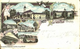 T3/T4 1898 (Vorläufer!) Máriavölgy, Marienthal, Marianka, Mariatál (Pozsony, Pressburg, Bratislava); Kastély, Templom, V - Sin Clasificación