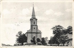 T2 Nagykapos, Velke Kapusany; Kiskaposi Római Karolikus Templom / Church  + '1939 Ungvár Visszatért' So. Stpl - Sin Clasificación