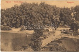 * T2 1913 Pöstyén, Pistyan, Piestany; Hajóhíd, Pontonhíd. Meteor Fényirda Kiadása / Schiffs-Brücke / Pontoon Bridge - Ké - Sin Clasificación