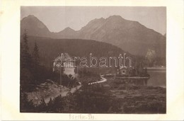 * T2 Tátra, Magas Tátra, Vysoké Tatry; Csorber-See / Csorba-tó. Fotó Kartonlapra Ragasztva / Strbské Pleso / Lake. Photo - Sin Clasificación