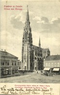 T2/T3 1905 Eszék, Esseg, Osijek; Oberstädter Pfarrkirche H. Petrus U Paul / Gornjogradska Zupna Crkva Sv. Petra I Pavla, - Otros & Sin Clasificación