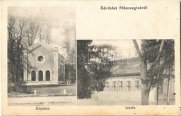 T2/T3 1918 Főherceglak, Főherczeglak, Knezevo (Baranyabán, Popovac, Ban); Kápolna, Iskola / Chapel, School (fl) - Otros & Sin Clasificación