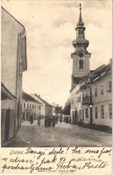 T2 1906 Goszpics, Gospic; Utca, Templom / Street View, Church - Otros & Sin Clasificación