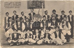 T2/T3 1909 Goszpics, Gospic; Odbor 'Hrvat. Seljacke Citaonice' U Kanizi Kraj Gospica Sa Pjevackim I Tamburaskim Zborom / - Otros & Sin Clasificación