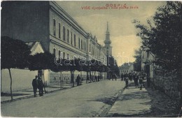 T2/T3 1911 Goszpics, Gospic; Vise Djvojacka I Niza Pucka Skola / Leánygimnázium és Elemi Iskola, Templom. B. W. 326. / G - Otros & Sin Clasificación