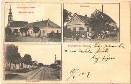 T2/T3 1907 Otok, Financijalna Strazna, Katolicka Crkva, Paromlin, Ulica Venecia / Pénzügyőrség, Római Katolikus Templom, - Otros & Sin Clasificación