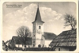 T2 1915 Plaski (Lika), Rimokatolicka Zupna Crkva U Plaskomu / Római Katolikus Plébániatemplom / Parish Church - Otros & Sin Clasificación