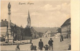 * T1/T2 Zagreb, Zágráb; Kaptol / Utca, Szobor, Templom / Street, Statue, Church - Otros & Sin Clasificación
