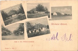 T2 1901 Ada, M. Kir. Földmíves Iskola. Berger L. Kiadása / Agricultural Farmer School - Non Classés