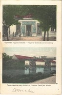 * T2 Cservenka, Crvenka; Ferenc Csatorna A Nagy Híddal, Geyer László Féle Vegyeskereskedés / River, Bridge, Shop - Sin Clasificación