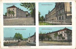 T2/T3 1914 Fehértemplom, Ung. Weisskirchen, Bela Crkva; Gyalogsági, Tüzérségi és Tarack Laktanya / Infanterie, Artilleri - Sin Clasificación
