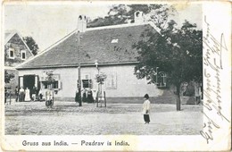 T2/T3 1903 India, Indija; M. Kir. Posta Hivatal (?) / Post Office + 'ZIMONY - BUDAPEST 36 SZ.' Vasúti Mozgóposta Bélyegz - Ohne Zuordnung