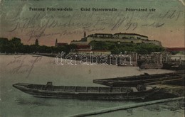 T2/T3 1915 Pétervárad, Petrovaradin (Újvidék, Novi Sad); Vár, Hajóhíd / Castle, Pontoon Bridge (EK) - Ohne Zuordnung