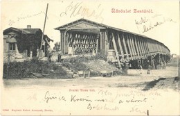 T2 1902 Zenta, Senta; Tisza Híd, Fahíd. Kiadja Kabos Armin / Wooden Bridge - Ohne Zuordnung