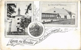 * T2/T3 Fraknó, Forchtenstein; Vár, Karl Wurzlhofer Vendéglője, Rozália Kápolna / Schloss, Gasthaus, Rosalia Kapelle / C - Sin Clasificación