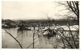 ** T2 1941 Alsólendva, Lendava; Muraszerdahelyi Felrobbantott Híd, Balkányi Ernő Kiadása / Destroyed Bridge In Mursko Sr - Ohne Zuordnung