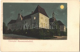 ** T2/T3 Muraszombat, Murska Sobota; Szapáry Kastély, Vár Este. Ascher B. és Fia Kiadása / Castle At Night - Ohne Zuordnung