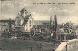 * T3 1910 Bruxelles, Brussels; Les Jardins Hollandais, Exposition / Dutch Garden  (Rb) - Autres & Non Classés