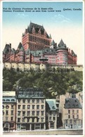 ** T1/T2 Quebec, Vue Du Chateau Frontenac De La Basse-ville / Chateau Frontenac Hotel As Seen From Lower Town - Sonstige & Ohne Zuordnung