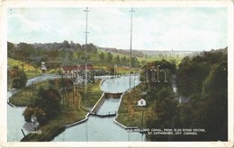 * T2 St. Catherines (Ontario), Old Welland Canal From Glen Ridge Bridge, Valentine-Black Co. - Otros & Sin Clasificación