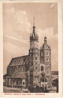 * T2/T3 1918 Kraków, Krakau, Krakkó; Kosciól N. Panny Maryi / Church + K.u.k. Schweres Artillerieregiment No. 2. Cancell - Otros & Sin Clasificación