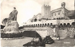 * T2/T3 Monaco, Le Palais Princier, Les Remparts Et Le Monument Commémoratif Du 25 Anniversaire Du Régne De S.A.S. Le Pr - Autres & Non Classés